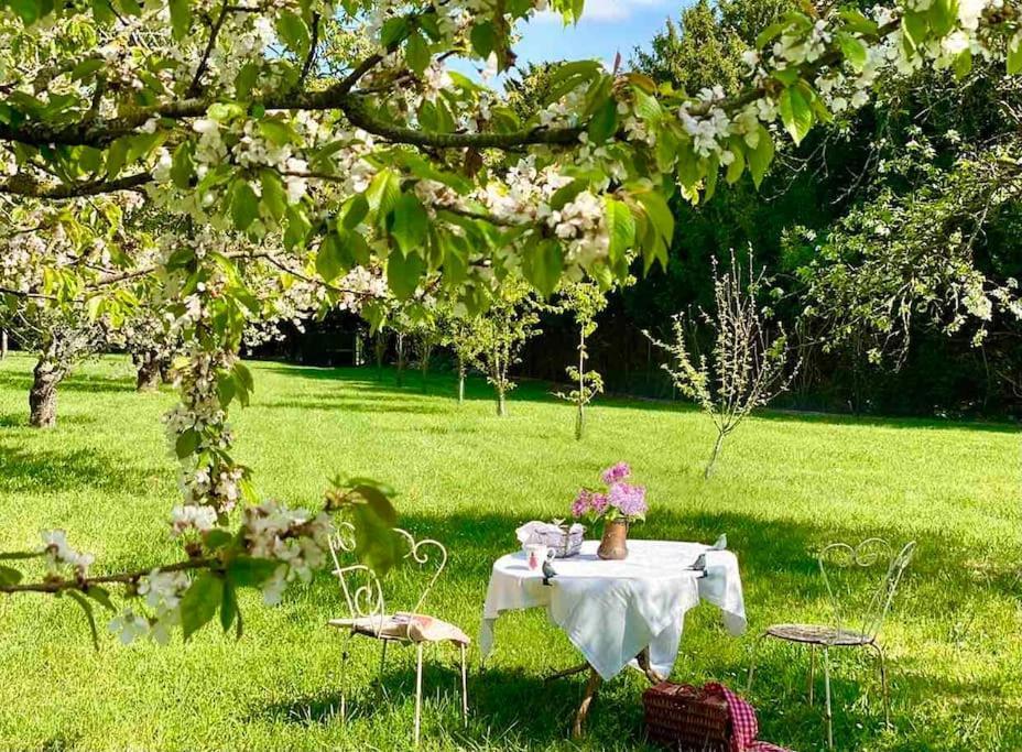 Charming Romantic Tower In Chateau Estate Ocquerre Екстериор снимка